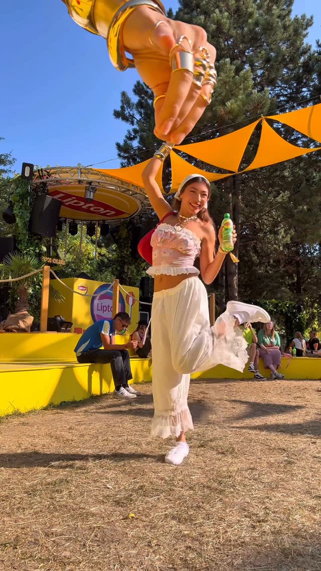 Instagram post by @anagumofficial for Lipton Iced Tea. Caption reads: Just took a DNA test and I'm 💯 that peach 🍑....