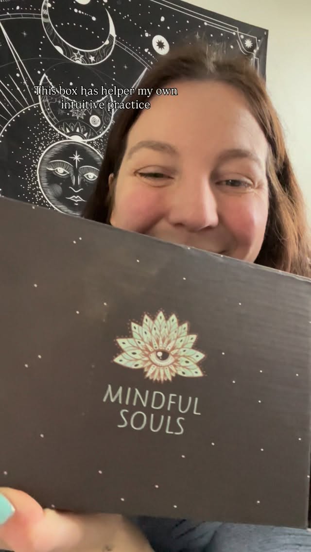 Instagram post by @janestarot for Mindful Souls. Caption reads: [...] to get this amazing mindful box from....
