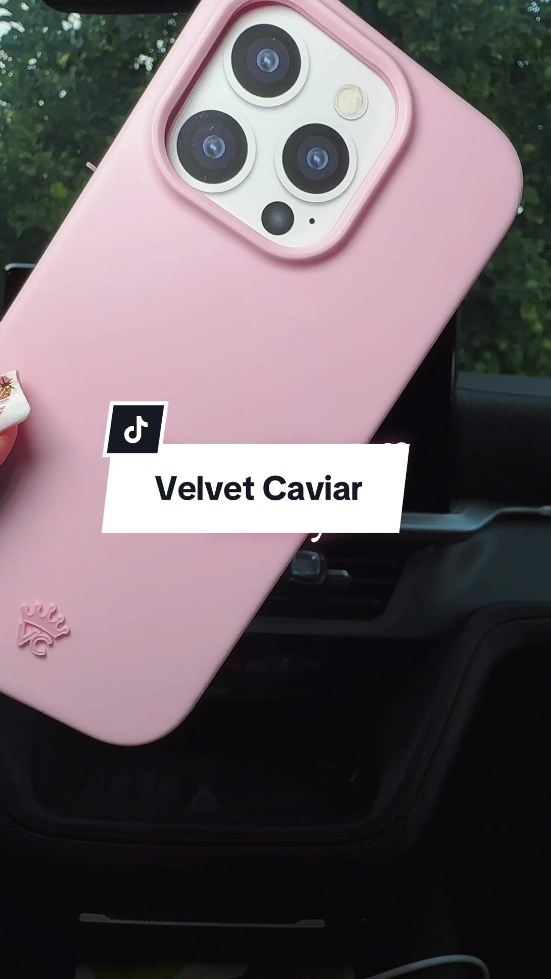 TikTok post by @estrada.s07 for VELVET CAVIAR. Caption reads: @velvetcaviar cases on sale today!!.