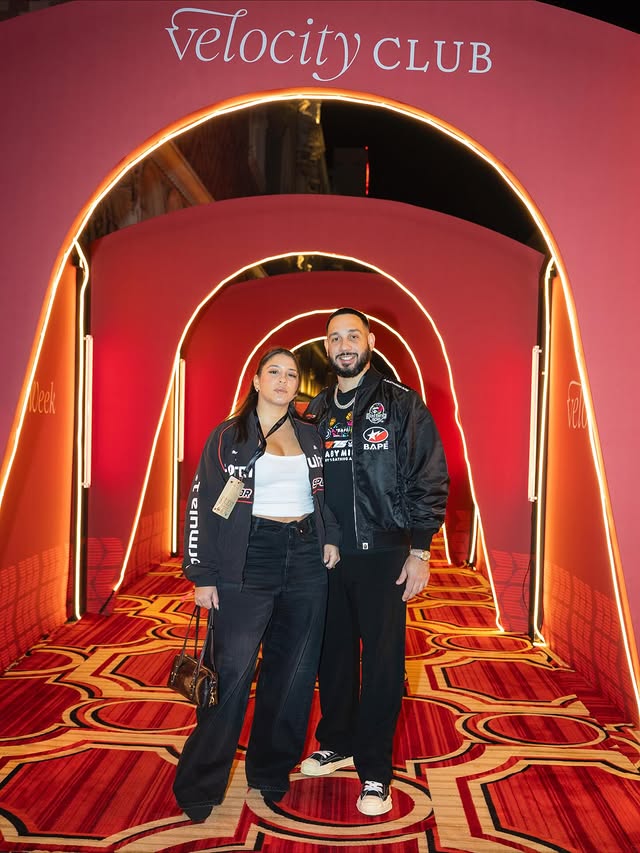 Instagram post by @chicklet.hf for The Venetian Las Vegas. Caption reads: Venetian views, F1 noise. Vegas was different.....