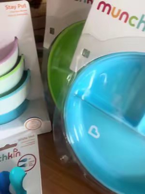 TikTok post by @gracecook148 for Munchkin. Caption reads: Weaning ready with @Munchkin UK 🥣 #weaning....
