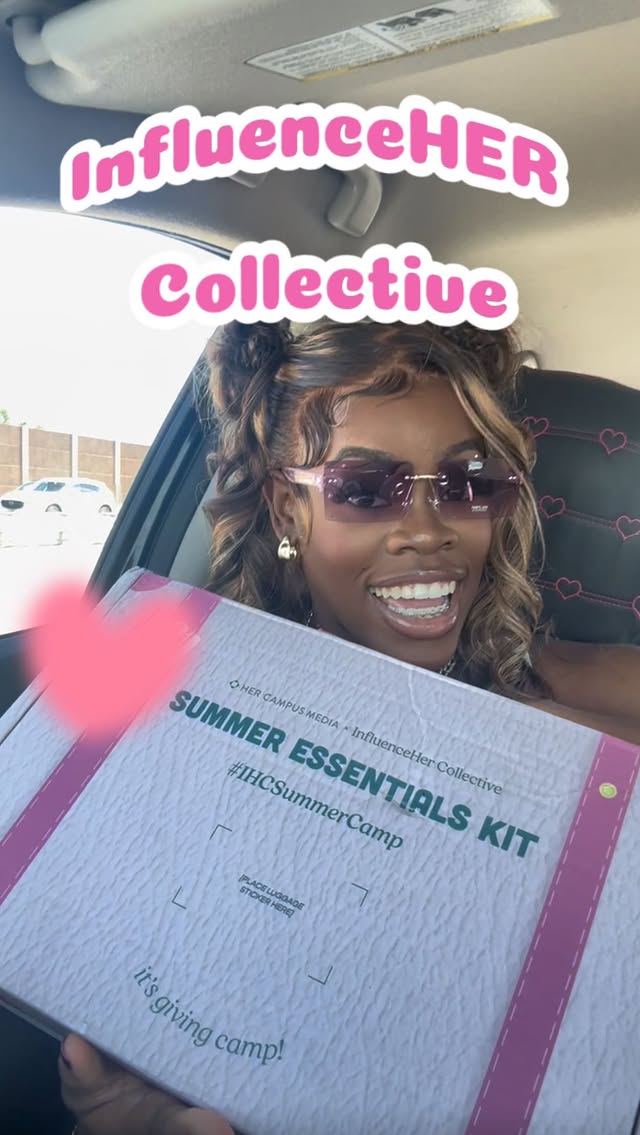 Instagram post by @avianne_xo for InfluenceHer Collective. Caption reads: [...] Thank you @hercampusmedia &....