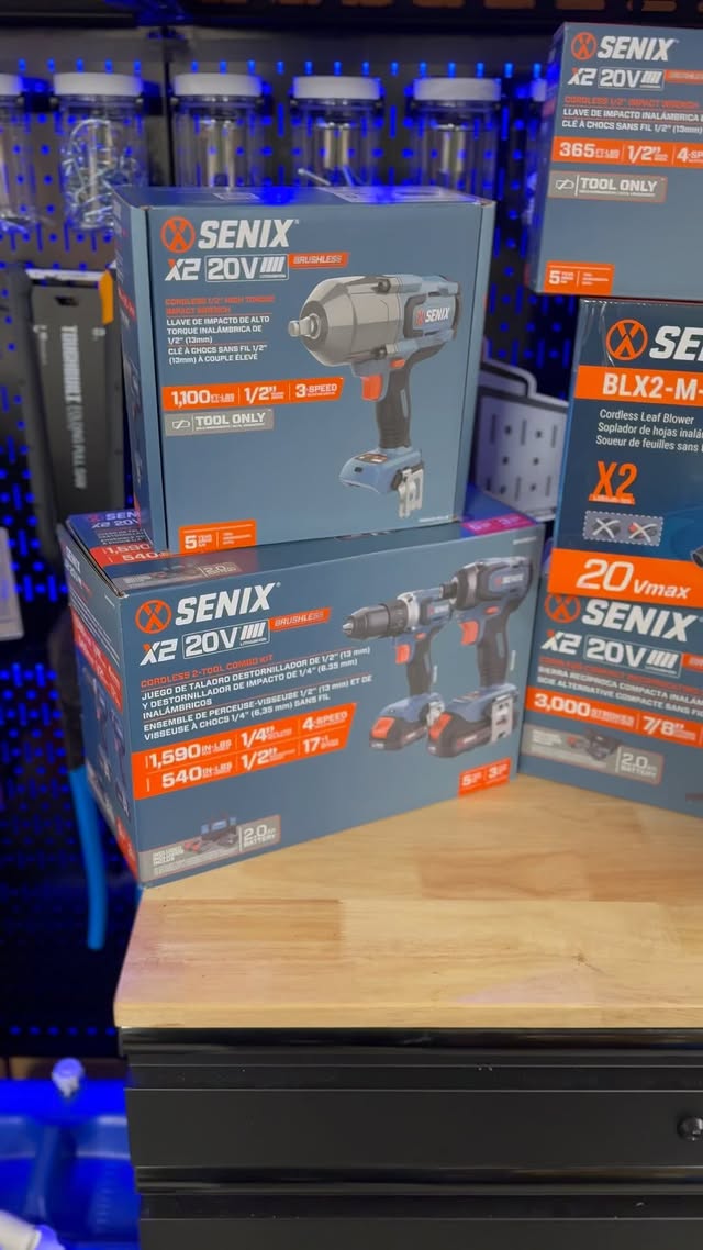 Instagram post by @kenny_cooper_lawn_life for SENIX Tools. Caption reads: Got some new tools from @senixtools to try out!....