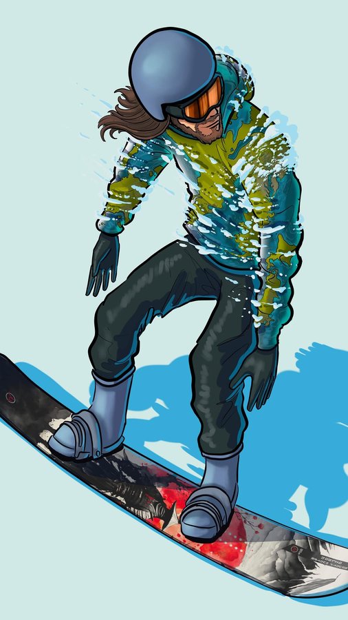 Instagram post by @jesse_martin_ for Gilson Snow. Caption reads: [...] art.  Should I design a board? @gilsonsnow....