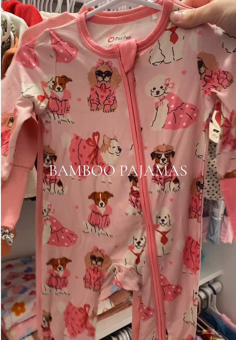 TikTok post by @kbrandt95 for PatPat. Caption reads: [...] pajamas for my girls from @PatPat....