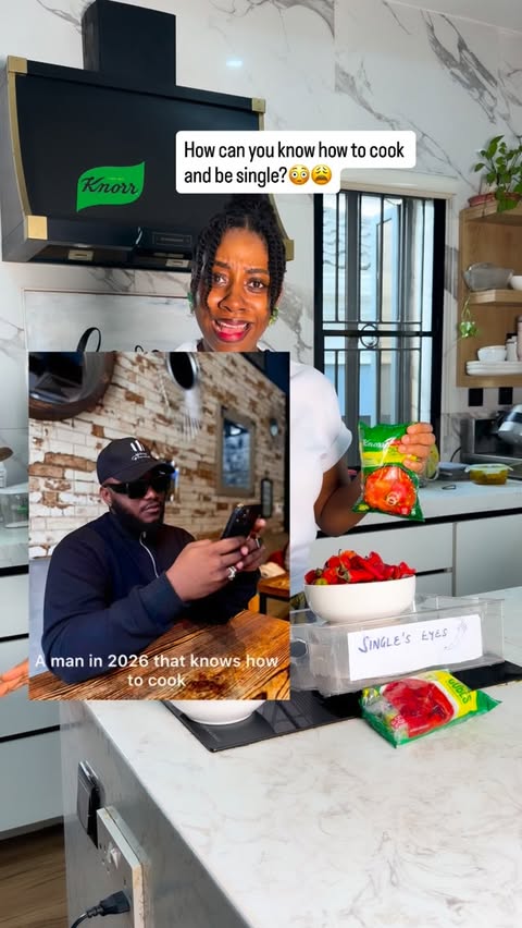 Instagram post by @nancyumeh_ for Knorr Nigeria. Caption reads: Dear singles, @knorrnigeria just saved you from my....