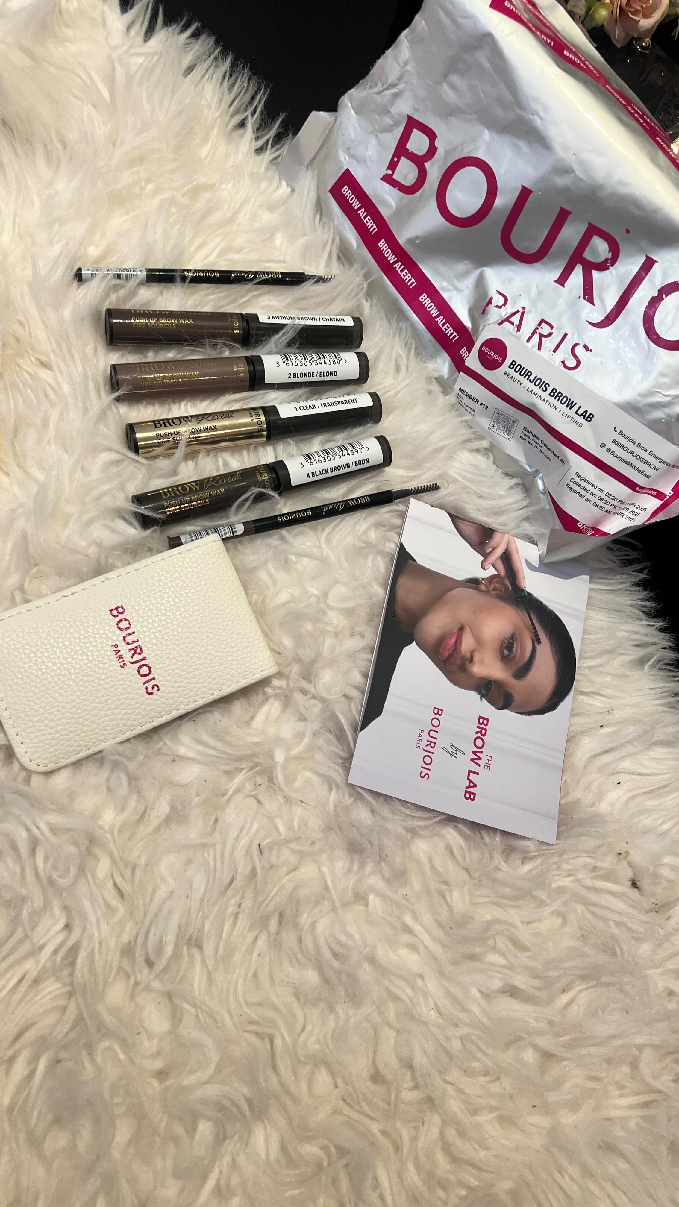 Instagram post by @fakhra._creates for Bourjois Paris. Caption reads: [...] game = upgraded! 💖 Loving my new Bourjois....