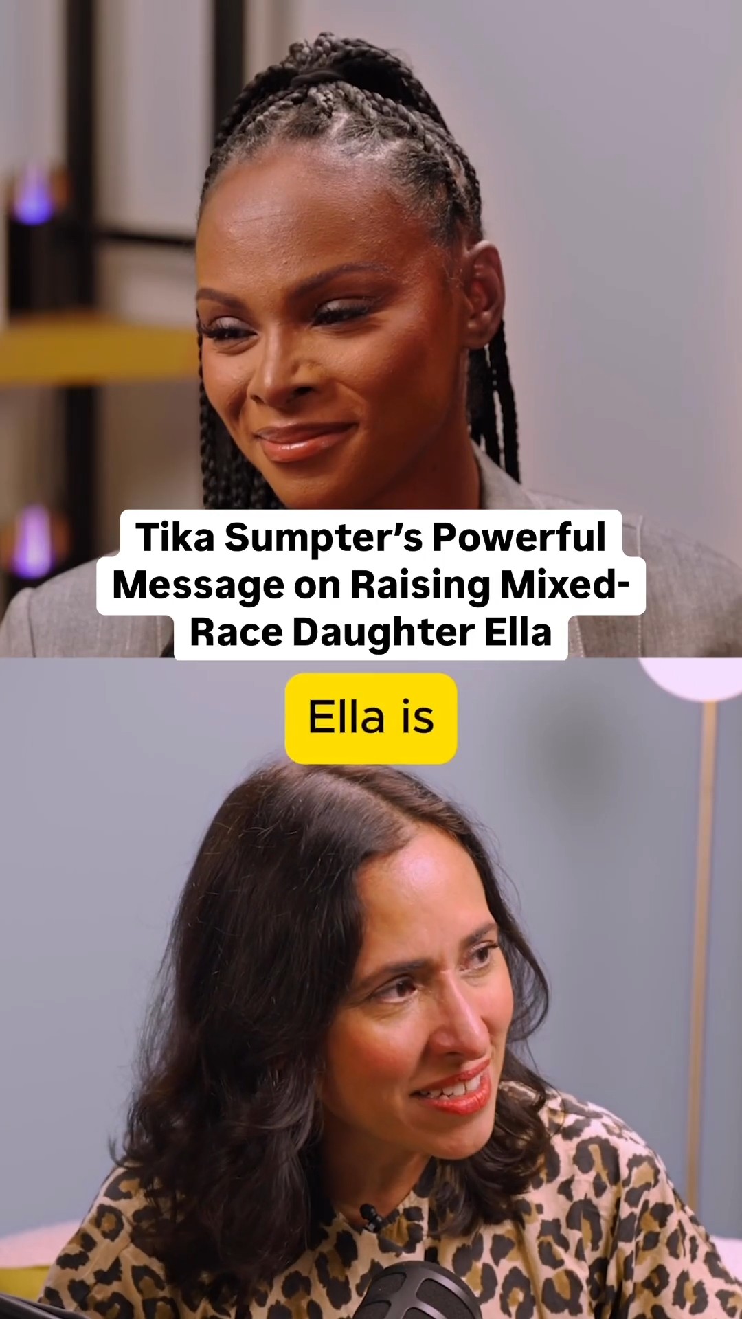 Instagram post by @tikasumpter for Parents. Caption reads: #TikaSumpter talks about raising her mixed-race....