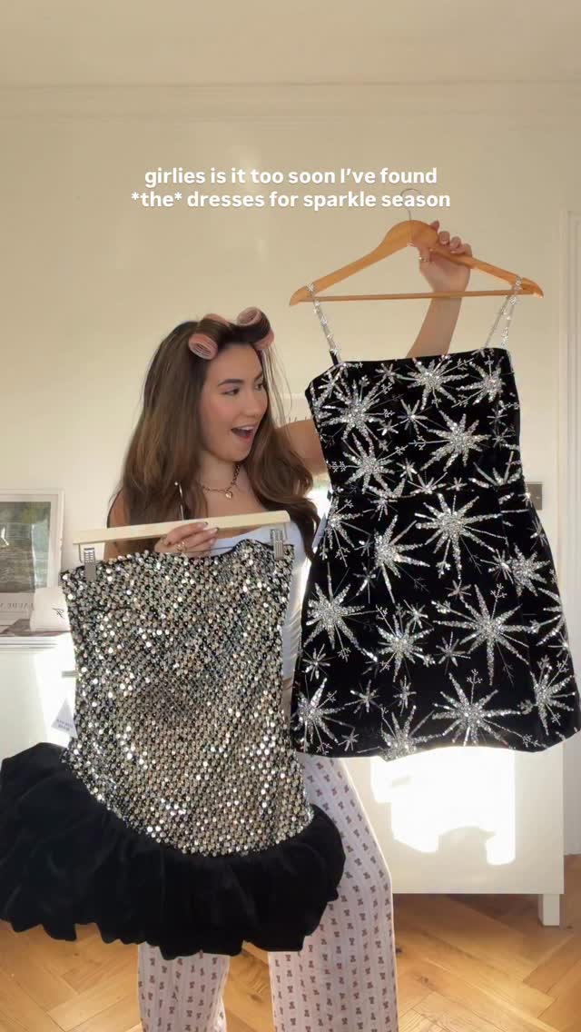 Instagram post by @imhollyfrances for Nadine Merabi. Caption reads: obsessed, both are screaming “that girl” sparkle....