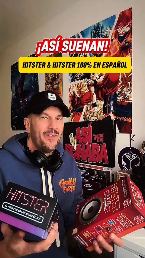 Instagram post by @joseamdj for Diset Juguetes. Caption reads: ¿HITSTER o HITSTER 100% EN ESPAÑOL? ¿Cuál es el....