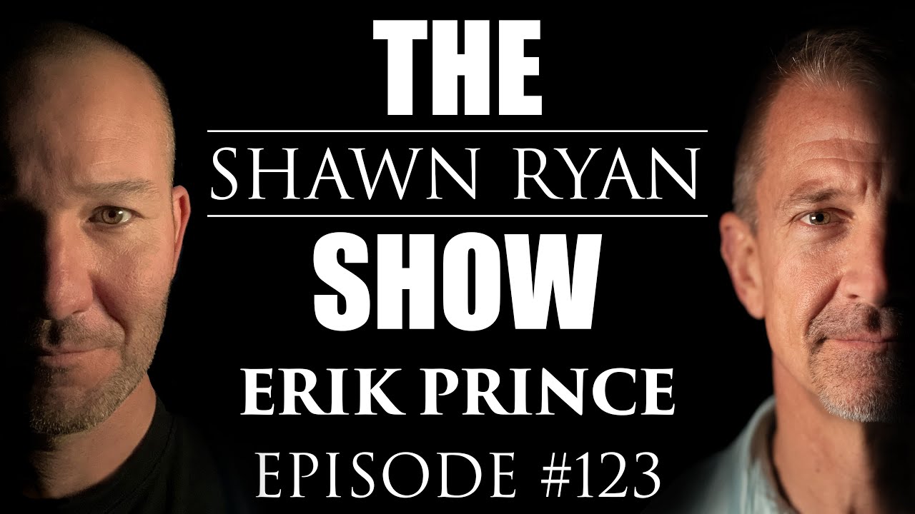 YouTube post by @ShawnRyanShow for Laird Superfood. Caption reads: Erik Prince - Breakdown of the Donald Trump....
