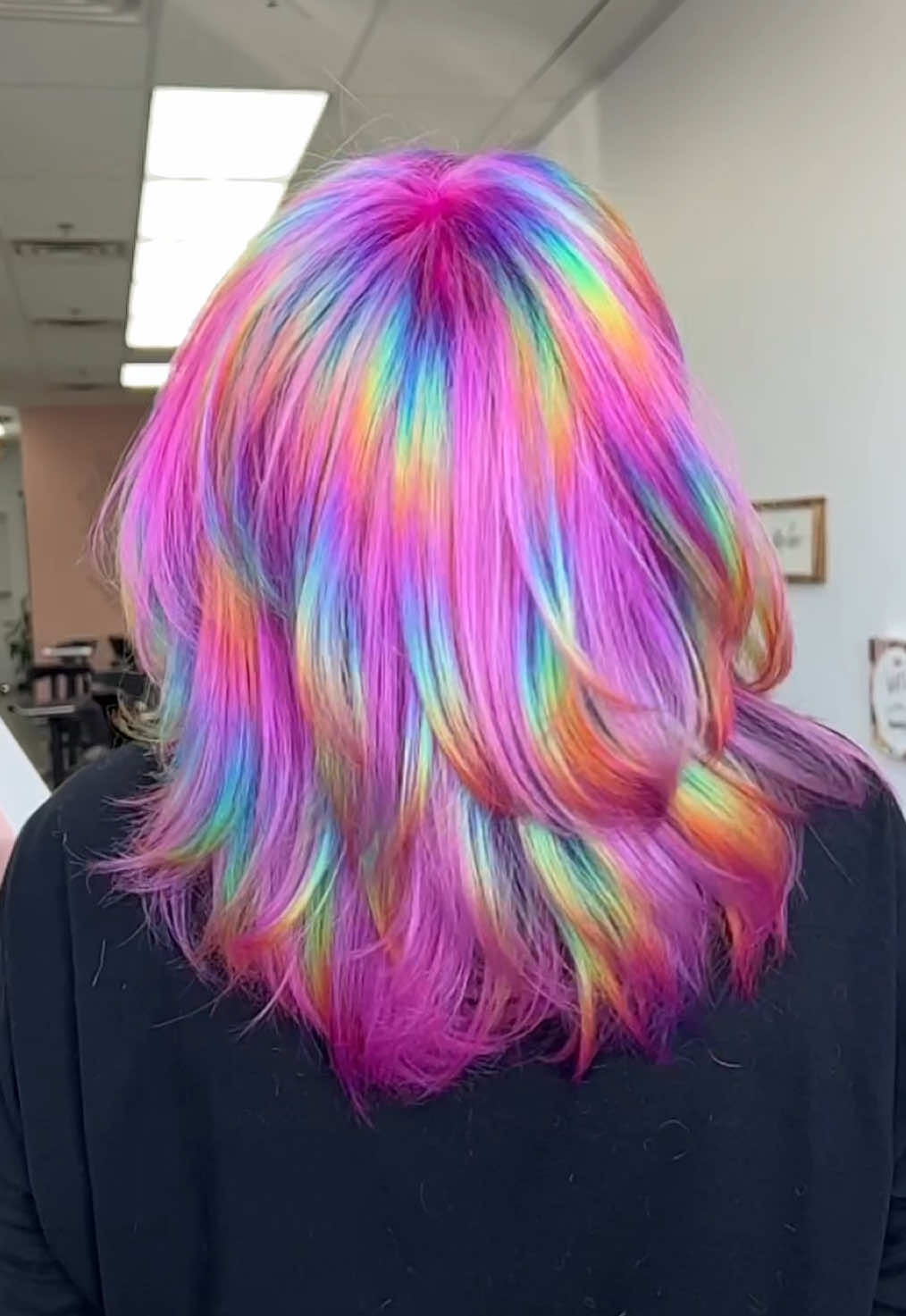 TikTok post by @briaunas_hair_repair for Saloncentric. Caption reads: What color would you choose to go between the....