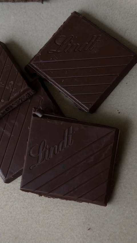Instagram post by @lauramvila for Lindt. Caption reads: Mint chocolate, but make it grown up with Lindt....