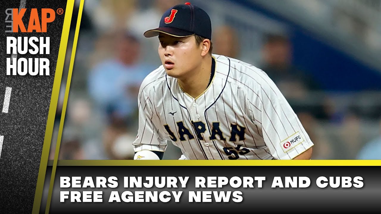 YouTube post by @rekapdavidkaplan for Lou Malnati's. Caption reads: REKAP 🚗 Rush Hour - Bears Injury update and Cubs....