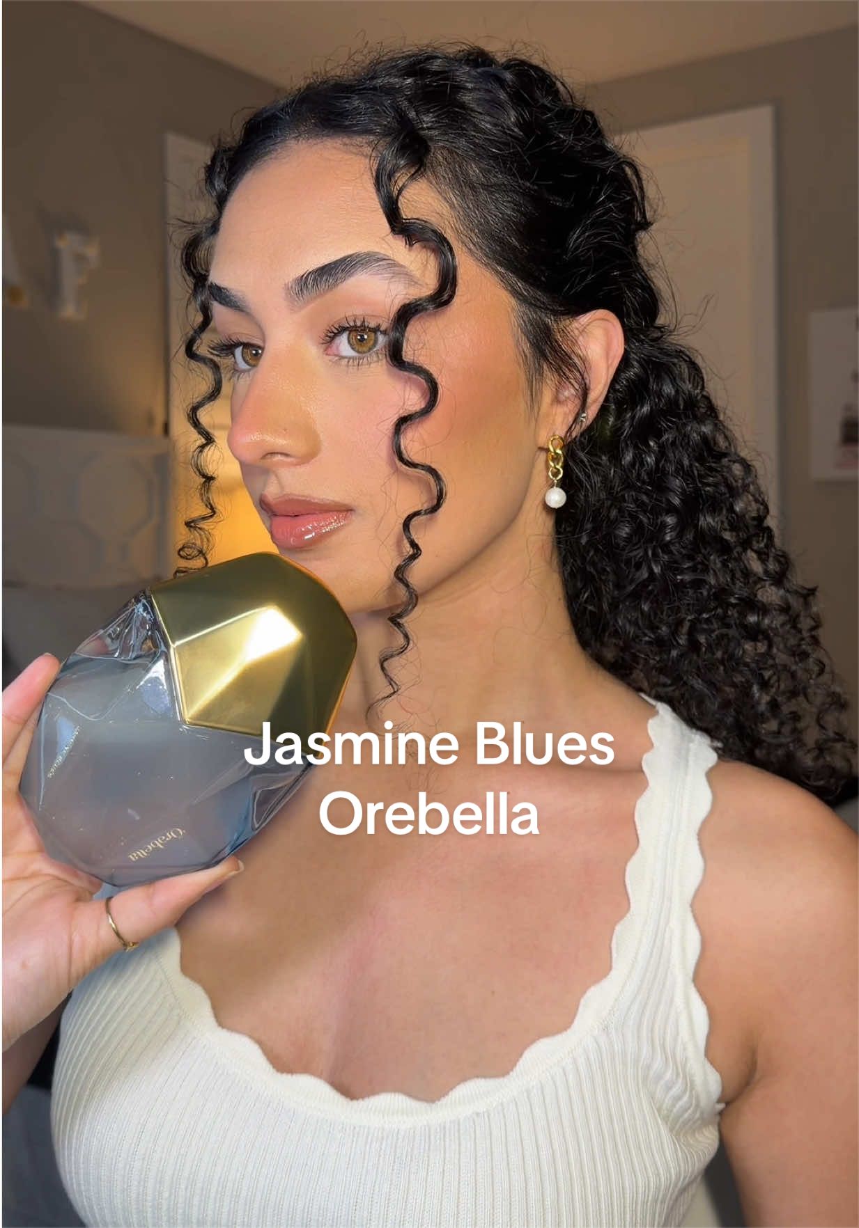 TikTok post by @sadafy_ for Orebella. Caption reads: Such an ethereal scent 🩵✨🫧 gifted by Orebella....