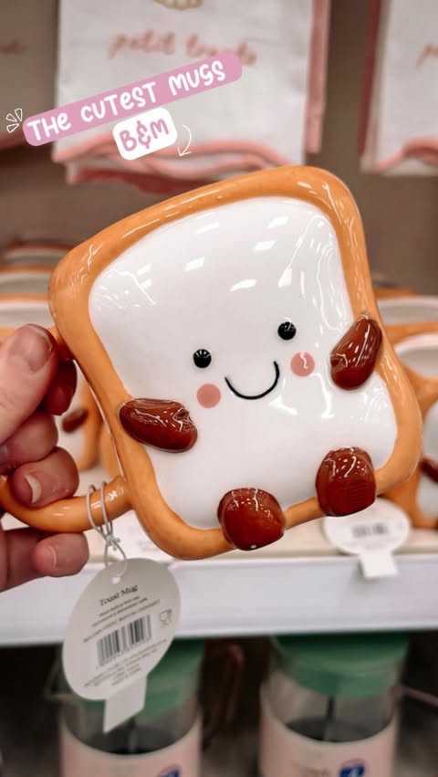 Instagram post by @keepingup_with_the_coopers_ for B&M Stores. Caption reads: Ok @bm_stores these are cute 🥹 #bandm #cutemugs....