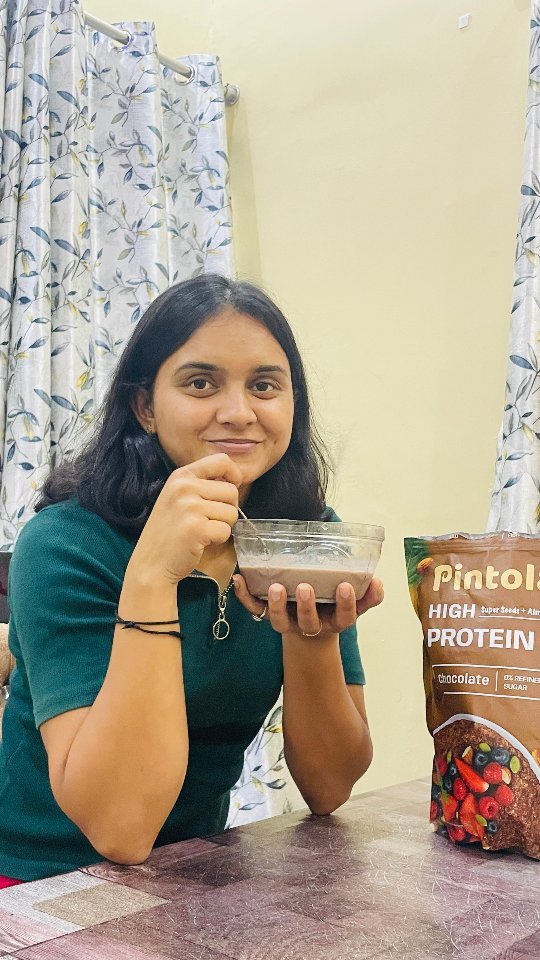 Instagram post by @himanii2308 for Pintola. Caption reads: Because your oats should work as hard as you do....