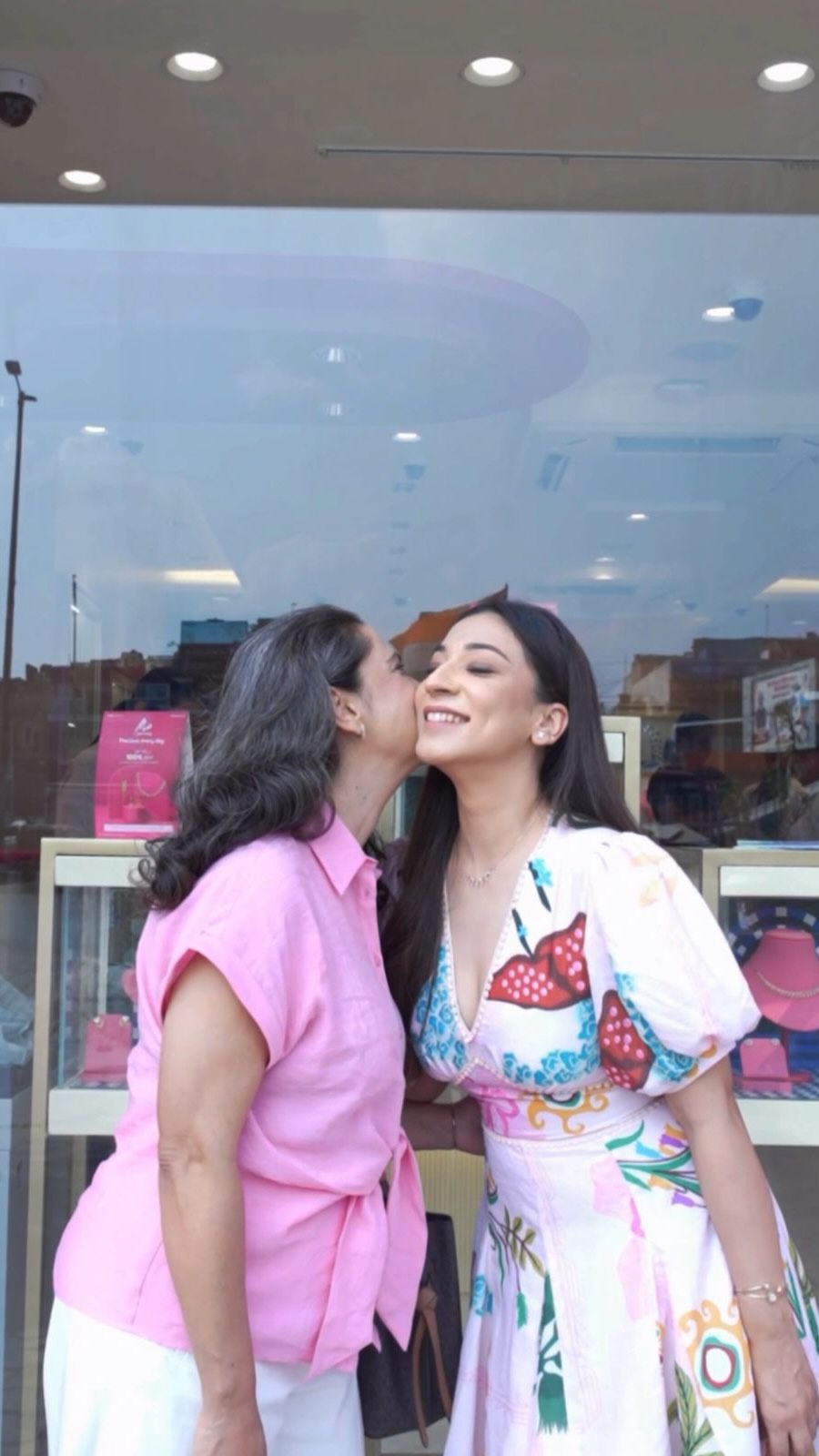 Instagram post by @parisa.barkzi for Mia by Tanishq. Caption reads: This Dhanteras, she gave me more than gold — she....