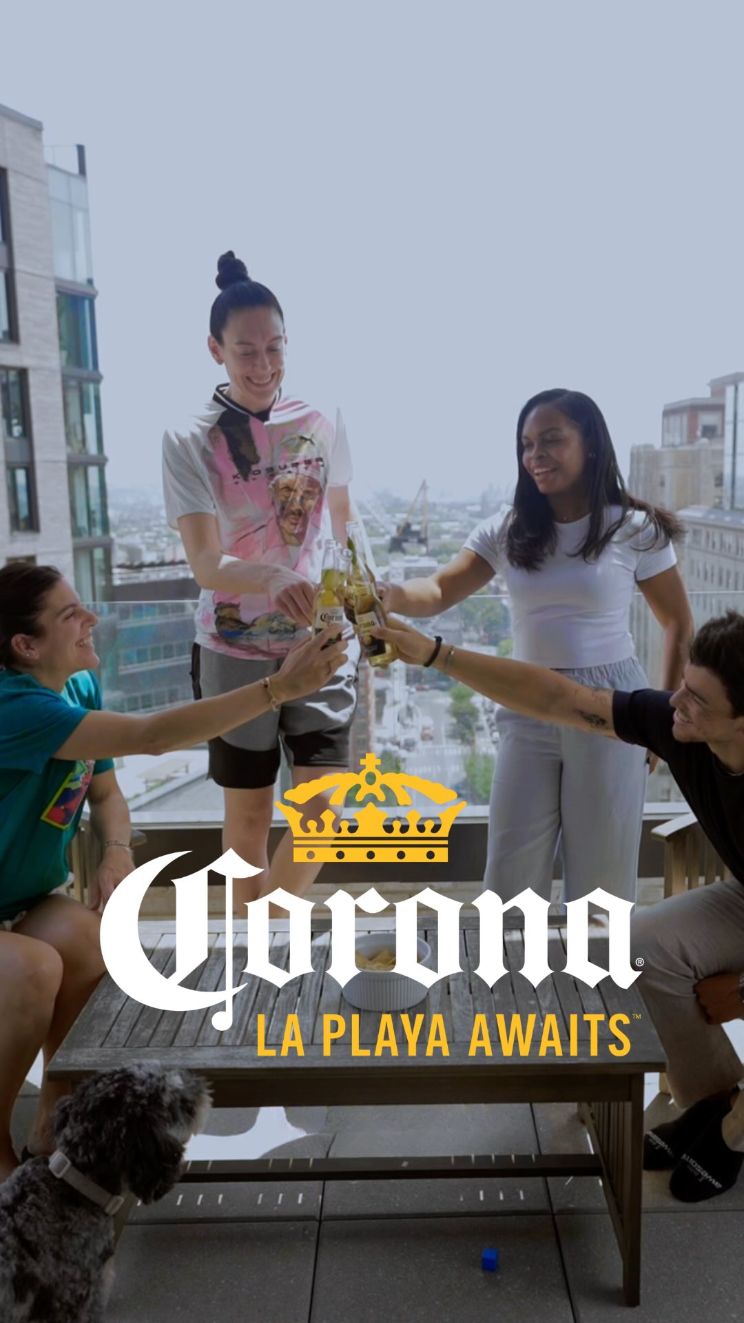 Instagram post by @breannastewart30 for Corona USA. Caption reads: WNBA champion Breanna Stewart knows that rest....