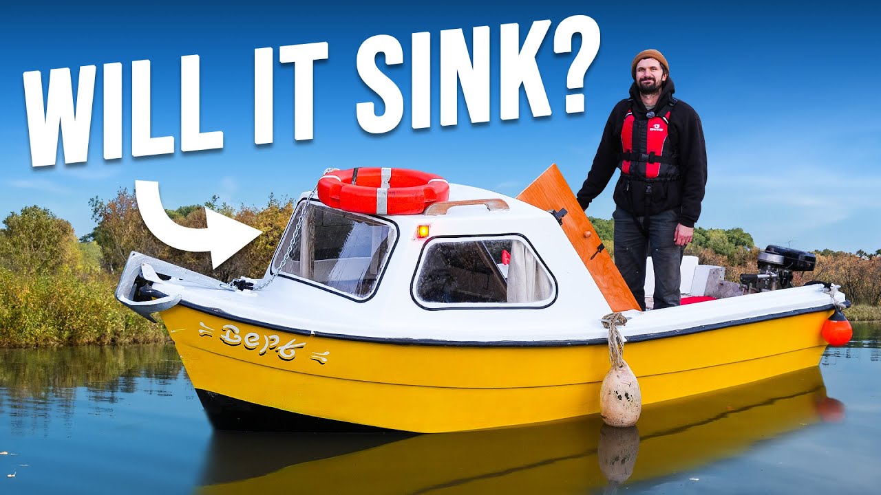 YouTube post by @AllThe_Gear for carVertical. Caption reads: We Tested Our £150 Boat Camper.