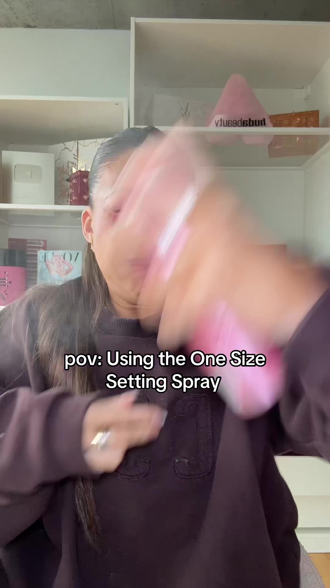 TikTok post by @allierosss for ONE SIZE BEAUTY. Caption reads: IT STINKS SO BAD BUT WORKS SO WELL LOL @ONE SIZE....