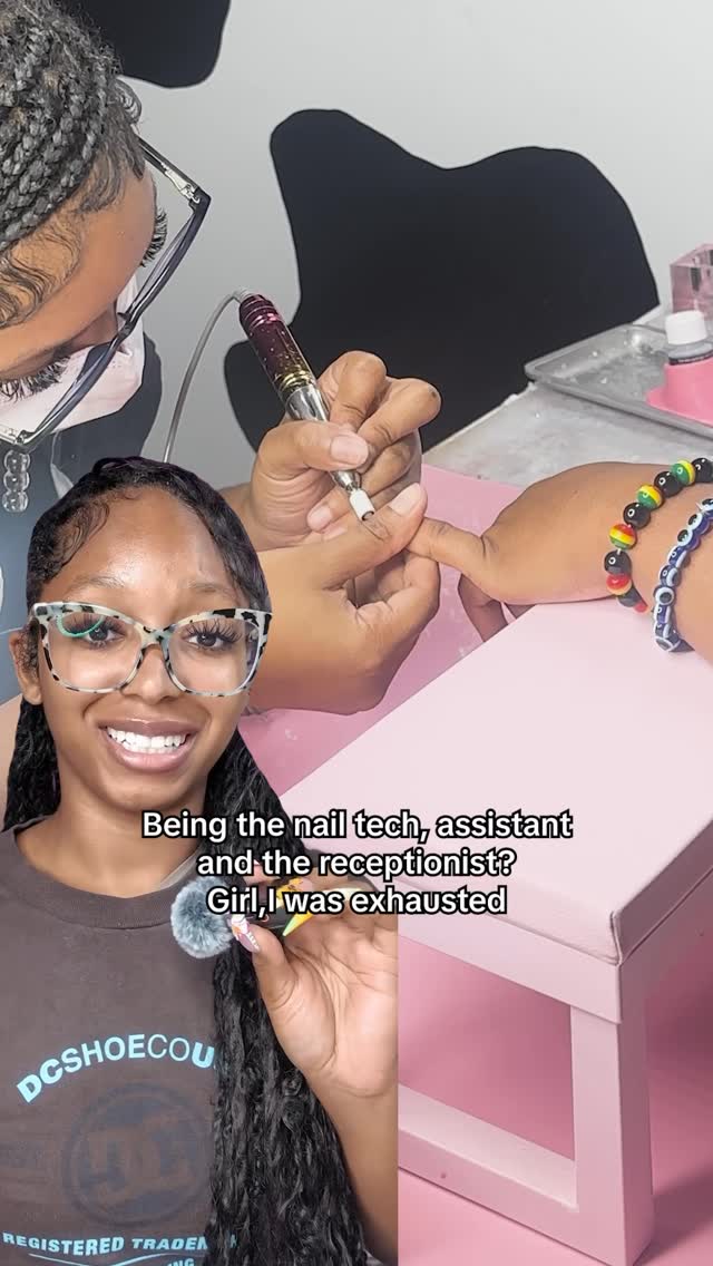 Instagram post by @beautybyjrdyn for Booksy. Caption reads: [...] a beauty business isn’t easy — but....