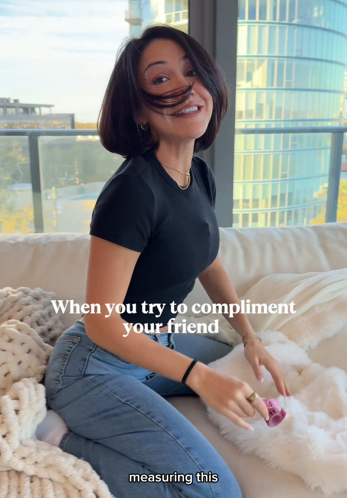 TikTok post by @katstickler for Biolage. Caption reads: At least something’s thick @BIOLAGE....