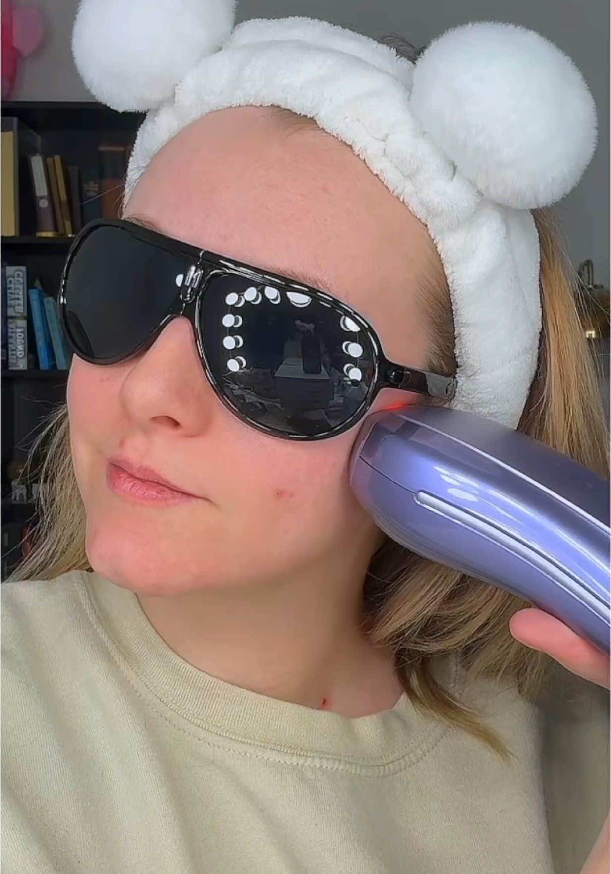 TikTok post by @nickii for Ulike. Caption reads: This device seriously changes lives! 🧐 🙌 Use my....