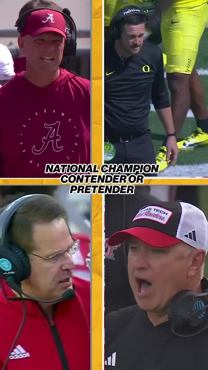 TikTok post by @cfbonfox for Dr Pepper. Caption reads: Oregon? Texas Tech? Indiana? Georgia? Alabama?....