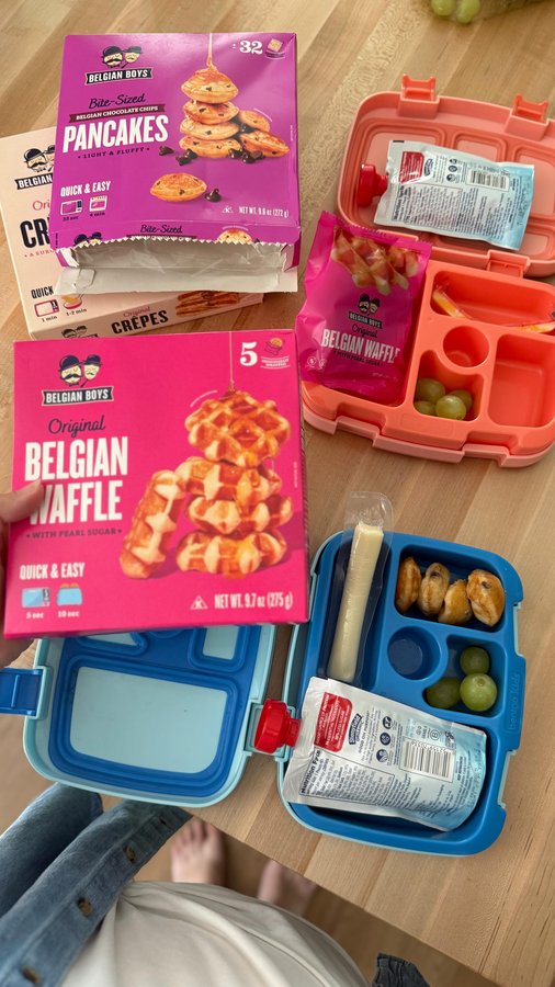 Instagram post by @pineconesandpacifiers for Belgian Boys. Caption reads: My kids have been loving these @belgianboys....