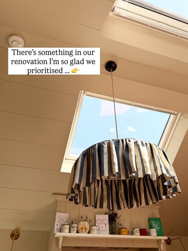 Instagram post by @lifeatbluebell_ for VELUX. Caption reads: ad. We purchased our @velux back in March & they....