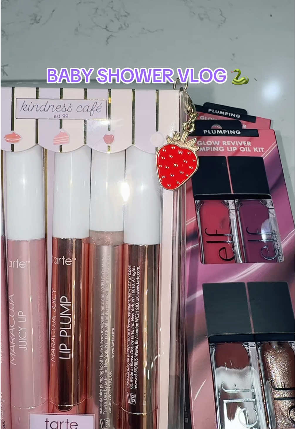 TikTok post by @beau.thi.ful for Glamnetic. Caption reads: [...] cosmetics @e.l.f. Cosmetics @Bath & Body....