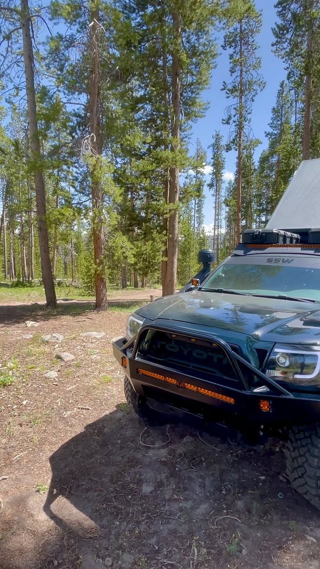 Instagram post by @tacomamountain_ut for C4 Fabrication. Caption reads: Packed and ready for the next adventure. Hate....