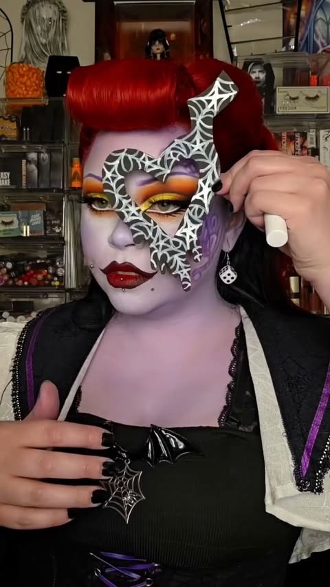 Instagram post by @sydneynicoleaddams for P.Louise. Caption reads: [...] Pencil 💀 @kaleidosmakeup Palette* 💀....
