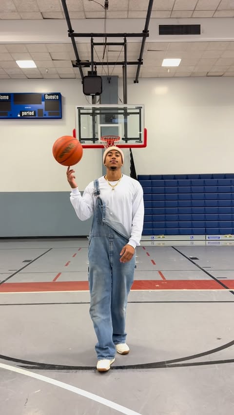 Instagram post by @a_j_a_u_n for Peacock. Caption reads: #peacockpartner Had to cook up a fit inspired by....