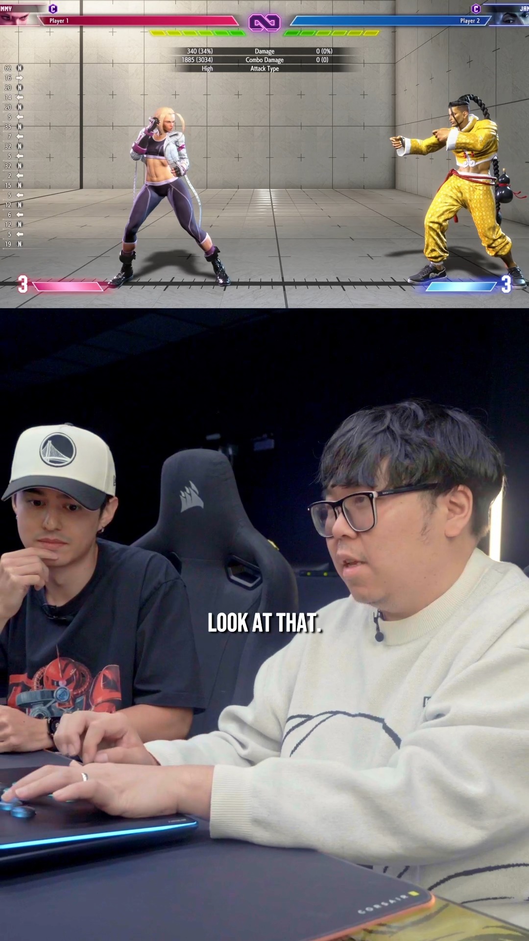 Instagram post by @jwonggg for CORSAIR. Caption reads: @jwonggg reacted to rapid trigger on our NOVABLADE....