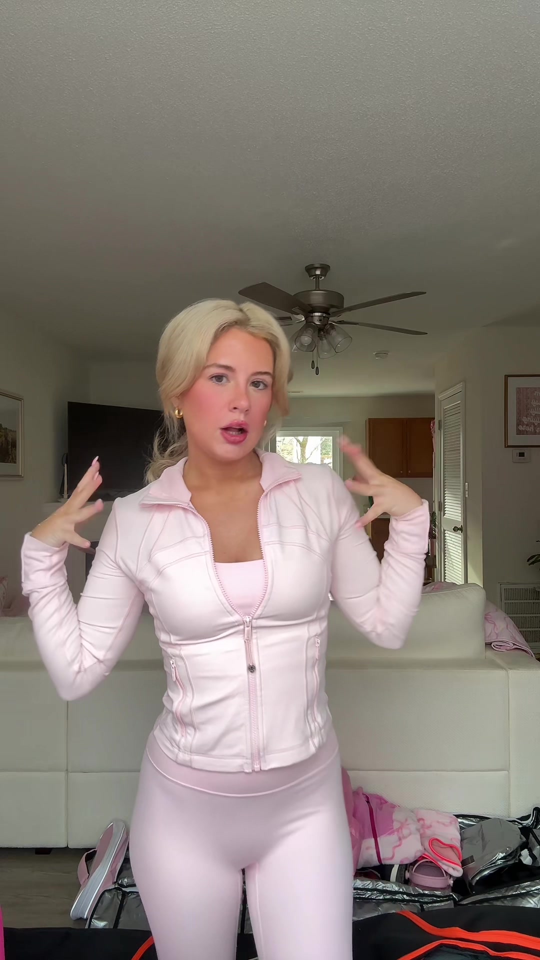 TikTok post by @b_woodard for Too Faced. Caption reads: Good morningggg🎀🎀 #grwm @Too Faced @Hard Candy .