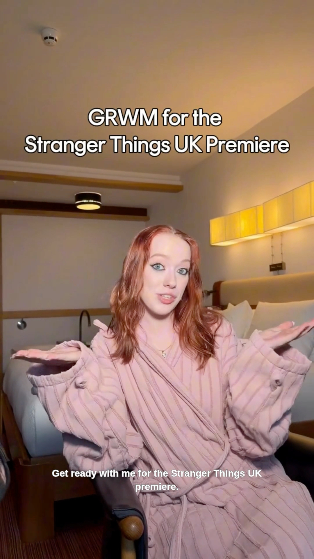 Instagram post by @amybethmcnulty for Cosmopolitan. Caption reads: Get ready with @amybethmcnulty aka Vickie in....