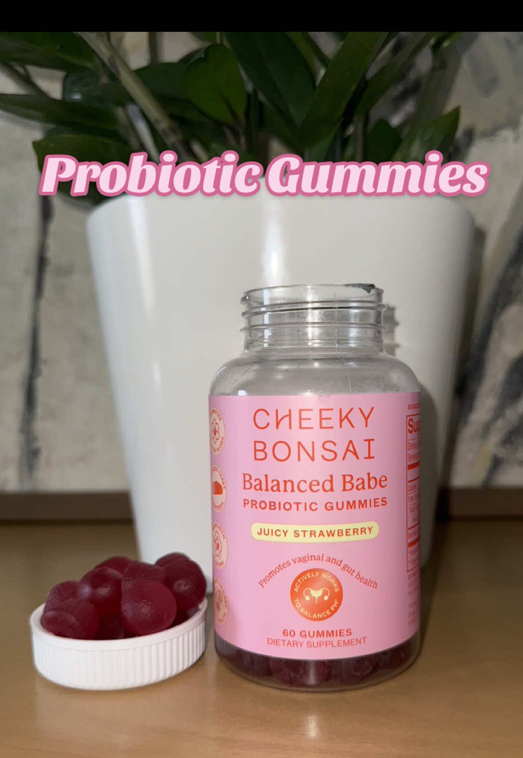 TikTok post by @karissevette for Cheeky Bonsai. Caption reads: Start taking care of your flower 🌹 @Cheeky Bonsai....