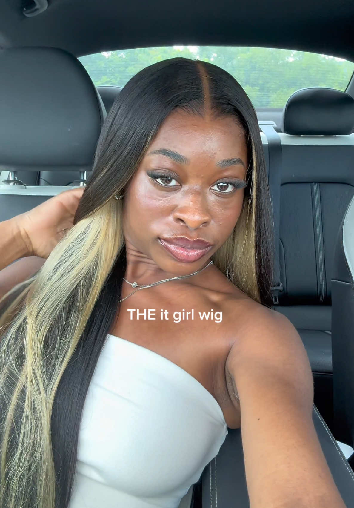 TikTok post by @_marjonai for Wiggins Hair. Caption reads: one of my faves @wigginshairwig #wigginshair....