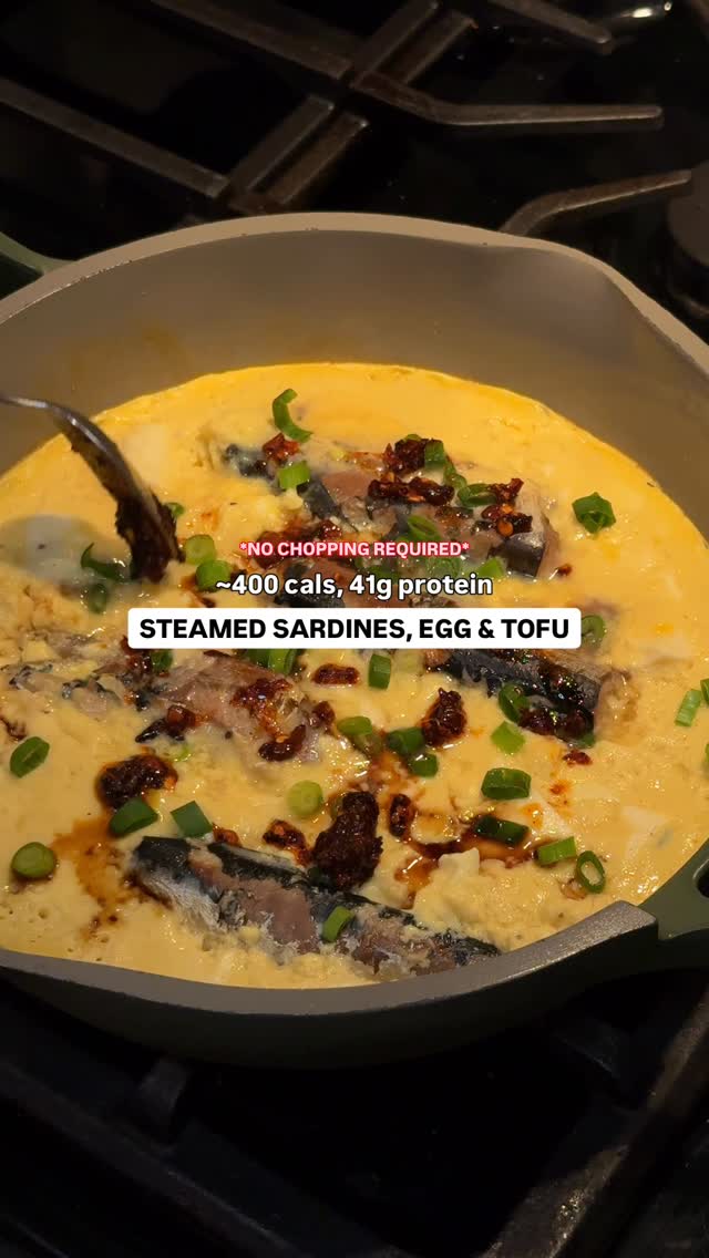 Instagram post by @careeseeats for Wild Planet Foods. Caption reads: STEAMED SARDINES TOFU & EGGS

Super excited to....
