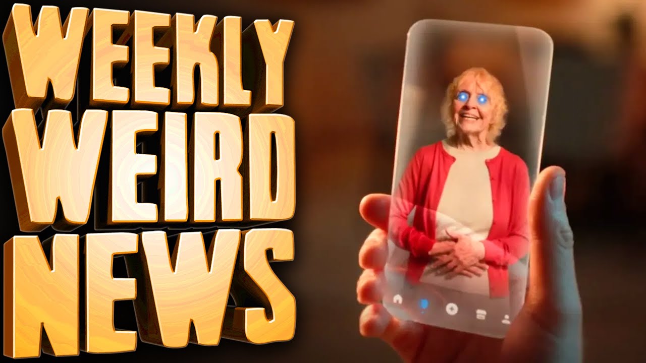 YouTube post by @InternetTodayTV for Squarespace. Caption reads: AI Dead Grandmas Living in Your Phone - Weekly....