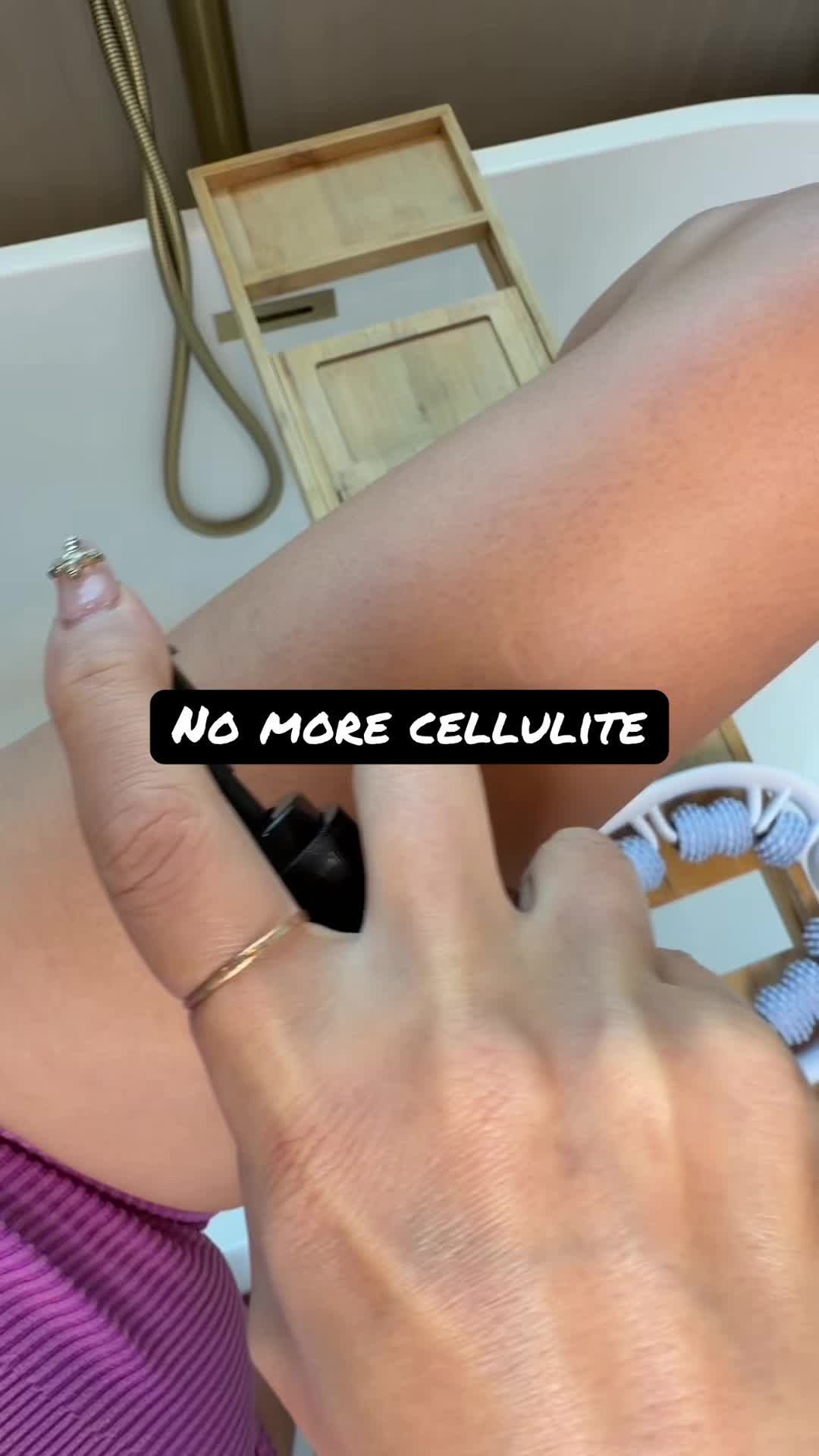 TikTok post by @alexandraryoo for M3 Naturals. Caption reads: [...] cottage cheese on our body with the @M3....