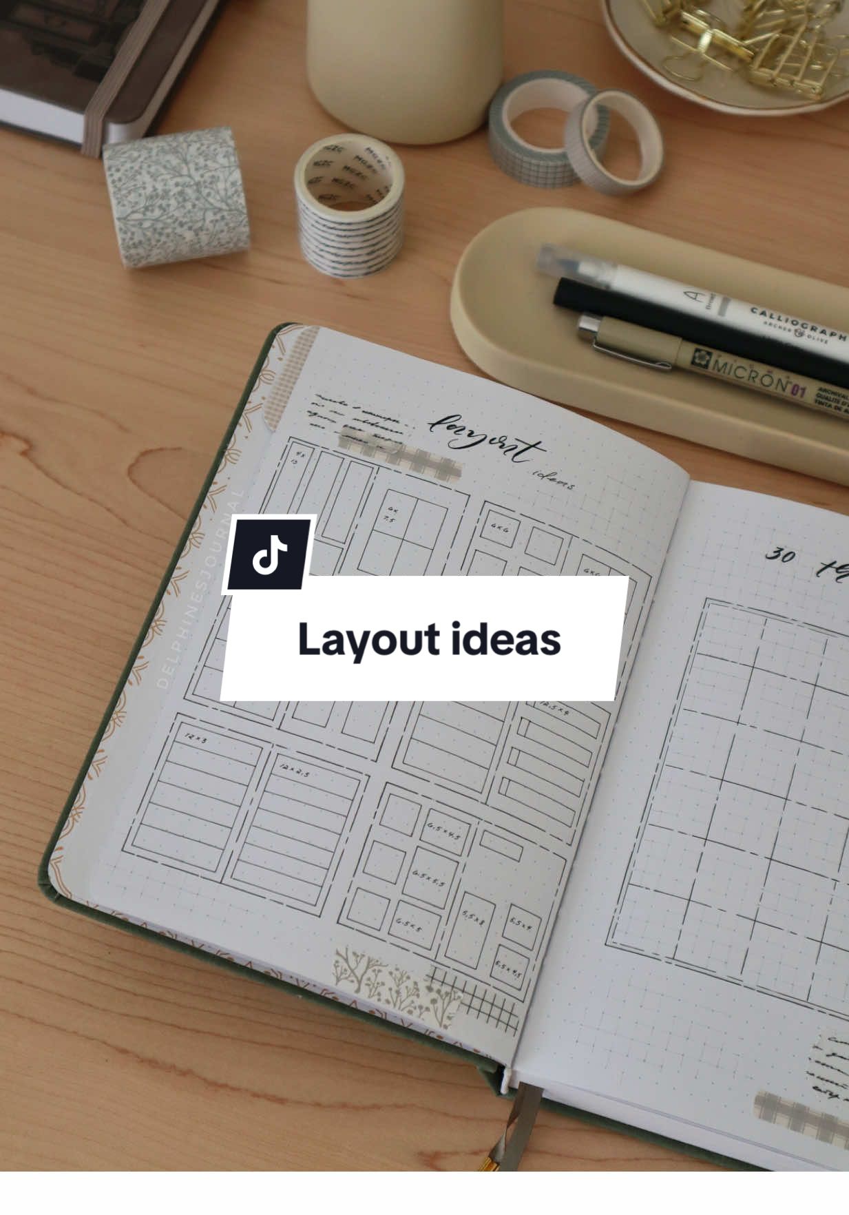 TikTok post by @delphinesjournal for Paperwrld. Caption reads: Let’s normalize trying something new when things....