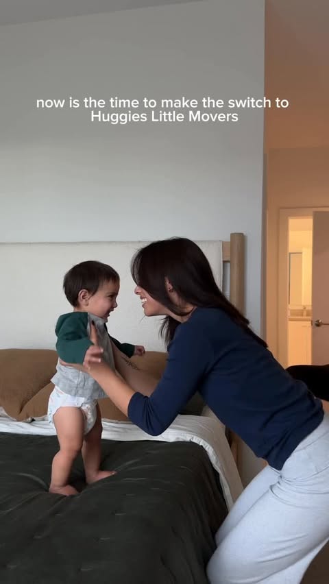 Instagram post by @jailenegogue for Huggies. Caption reads: #ad A comfortable baby is a happy baby ✨ @huggies....