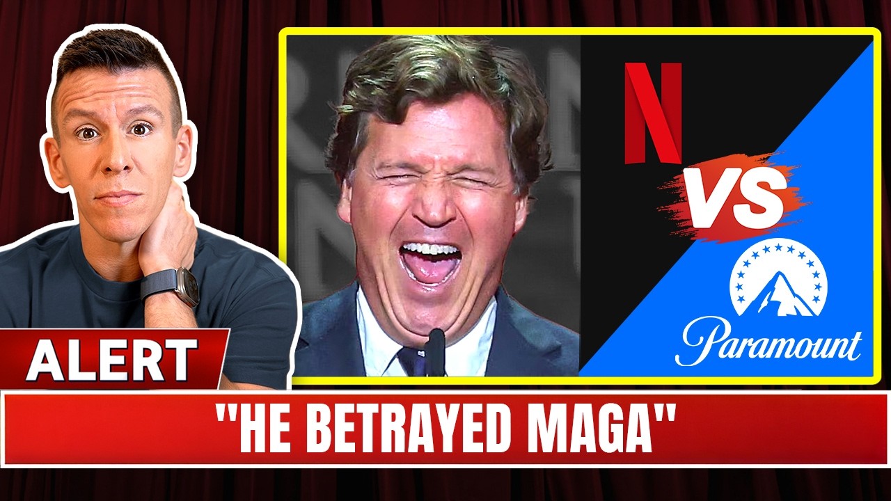 YouTube post by @PhilipDeFranco for Sphinx LLC. Caption reads: Tucker Carlson Qatar Scandal is Getting Worse &....