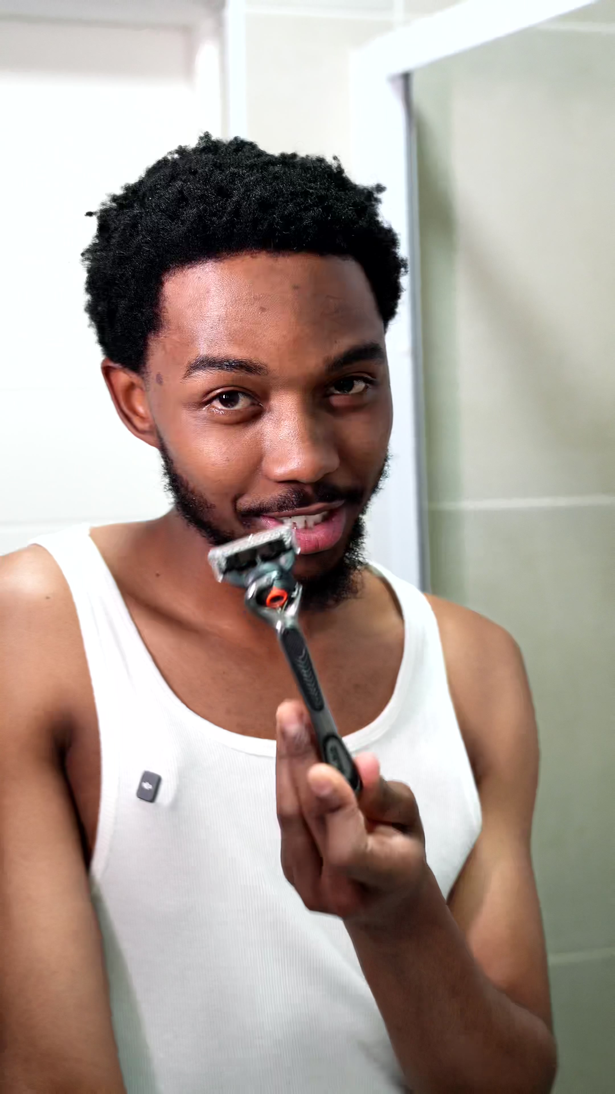 TikTok post by @sweet.guluva for Gillette. Caption reads: The #GilletteFusion5Pro with FlexBall technology....