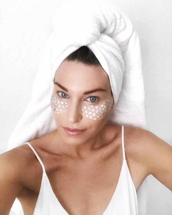 Instagram post by @willworkforfashion_ for Bliss World. Caption reads: [...] with my hair in a towel and these....