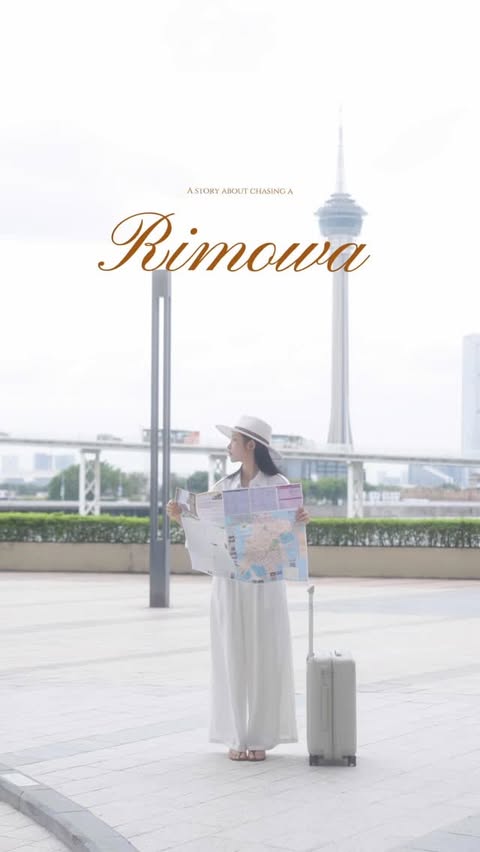 Instagram post by @chloel0 for RIMOWA. Caption reads: I just discovered @rimowa has launched two new....