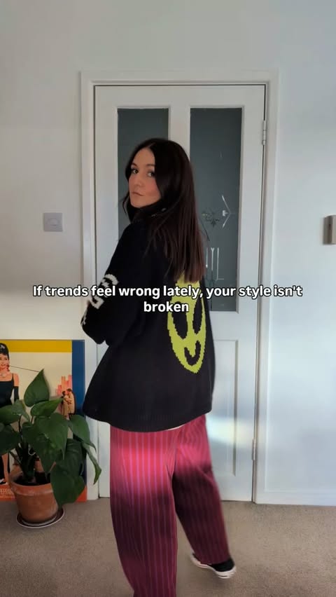Instagram post by an influencer for Beyond Nine. Caption reads: If trends feel wrong lately, your style isn’t....